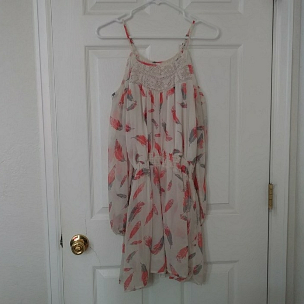 Boho Feather Dress
